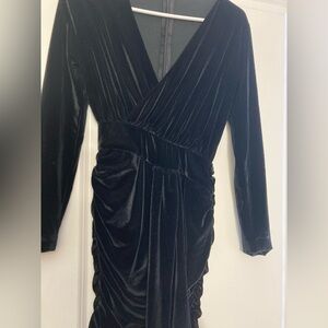 Elegant Black Velvet Dress